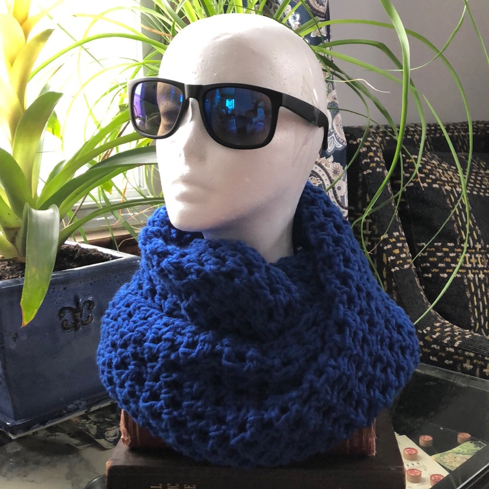 Handmade cozy infinity scarf